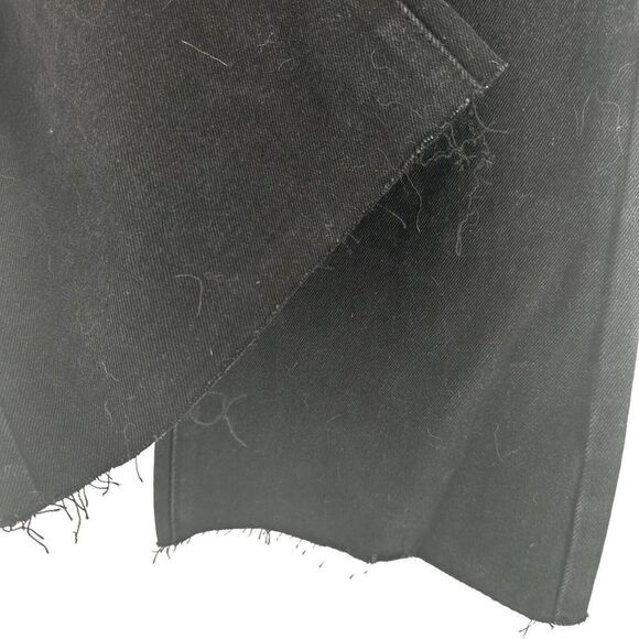 High Rise Distressed Flare Crop Jeans Black Denim Womens Size 30 Forever 21 NEW - Picture 5 of 7